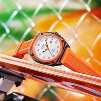 Großhandel T118 Quadratische Einzelkalender-Quarzuhr mit Silikonarmband, 30M Wasserdicht, Hochwertige Optik, Nischen-Schlichte Herrenuhr