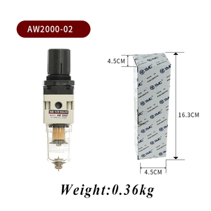 XMC AW2000-02 hava filtreleri regülatörü pnömatik parçalar gaz azaltma sıkıştırılmış hava akış basınç regülatörü filtresi - Product Image 4