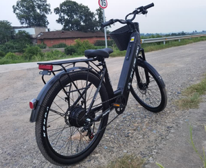Bicicletta Elettrica Eurobike Snow in Lega di Alluminio, Pneumatici Fat da <span class=keywords><strong>28</strong></span>'', Freno a Disco, Motore Centrale Elettronico 500W, 7 Velocità, Batteria Rimovibile per Tutti i Terreni - Product Image 5