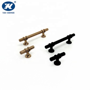 USA Market hot sale T Shaped Gold Modern Simple Style Furniture Handle Kitchen Cabinets Door Handle