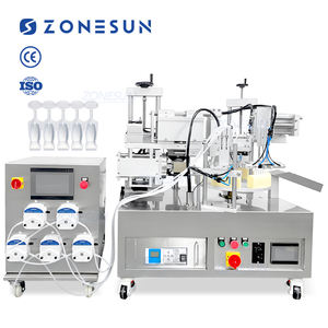 ZONEUSN ZS-FS70U卓上5ヘッドペリスタルポンプモノドーズストリップチューブ単回投与プラスチックアンプル充填シーリング機 - Product Image 1