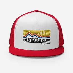 Topi Pesta Ulang Tahun Retro Ke-40 Klub 1982 Topi Trucker Hadiah Lucu Topi Bisbol Kustom Topi Jala Berpori Musim Panas Kreatif