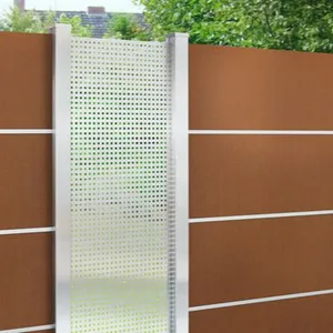 最受欢迎的新设计铝新西兰建筑刀片3d围栏水平围栏复合廉价围栏墙