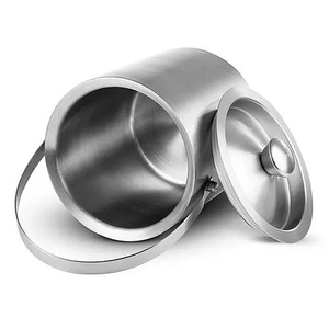 Tùy chỉnh xách tay <span class=keywords><strong>Ice</strong></span> <span class=keywords><strong>Bucket</strong></span> Champagne thép không gỉ sang trọng <span class=keywords><strong>Ice</strong></span> <span class=keywords><strong>Bucket</strong></span> kim loại nước giải khát bồn với bìa - Product Image 1