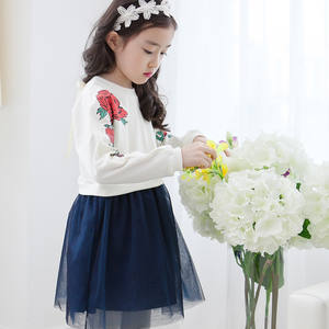 ชุดเดรสลำลองสำหรับเด็กผู้หญิงลายกระต่ายดอกไม้สไตล์อเมริกัน - Product Image 2