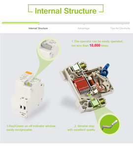Disjoncteur différentiel RCBO 1P+N, disjoncteur de fuite à la terre, disjoncteur différentiel ELCB RCCB RCD RCBO 6a 10a 16a 20a 63a <span class=keywords><strong>type</strong></span> AC, dispositif de courant résiduel - Product Image 2