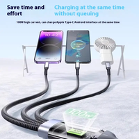 Câble USB de charge rapide universel 5A LED lumineux de nuit 100W en cuivre pur pour téléphone portable USB Type-C Android - Usine 3 1