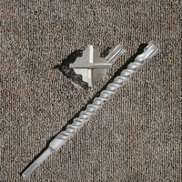 Jeu de forets hélicoïdaux SDS Max en carbure allié pour marteau perforateur, perçage de maçonnerie, longueur totale 110-2000 mm, pour machines de construction