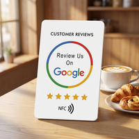 Tarjetas de Visita con Código QR, Tarjetas RFID para Redes Sociales como Facebook y TikTok, Tarjeta NFC para Reseñas de Google, Acabado Mate Esmerilado 213/215