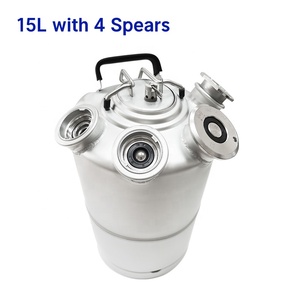 Máquina de limpieza de cerveza casera 10L 15L 20L Barril de acero con una dos <span class=keywords><strong>tres</strong></span> cuatro lanzas para una elaboración de cerveza efectiva - Product Image 4