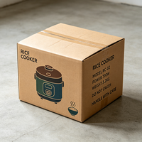 Boîte de cuisson de précision pour cuiseur à riz, imprimée offset sur mesure, carton ondulé anti-écrasement pour appareils de cuisine, production en 72H
