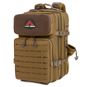 Mochila Táctica LUPU Color Caqui, Impermeable, Material Oxford, Cierre de Cremallera, Malla de Camuflaje, Patrón Geométrico, 36-56L, Correa de Cadena, para Exteriores - Product Image 2