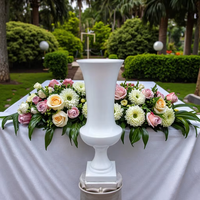 Vase en Verre Blanc Luxe et Moderne de Haute Qualité pour Décorations de Table de Mariage et Centres de Table pour Réceptions