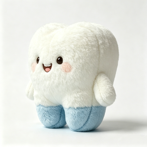 Personaliza tu adorable peluche de diente, peluche de diente suave, juguete de peluche dental adorable - Product Image 1