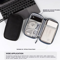 Estuche Organizador de Tecnología Multifuncional, Estuche Rígido para Discos Duros Externos, Bancos de Energía, Cables y Más