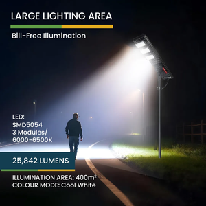 <span class=keywords><strong>75W</strong></span> 태양 광 <span class=keywords><strong>LED</strong></span> 도로 조명 양면 태양 전지 패널 야외 고속도로 조명 MPPT 12.8V 태양 광 가로등 - Product Image 5