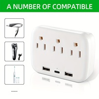 Stop Kontak Dinding Multi-Plug Cruise Essentials untuk Perjalanan Kapal, Perlengkapan Rumah, Charger Power Strip Cruise 13A