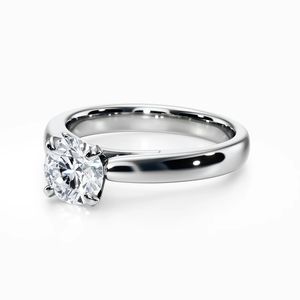 Anillo de Compromiso Clásico con Diamante Cultivado en Laboratorio SGARIT, Oro de 18K, 4g, 1ct, 2ct, 3ct, Corte Redondo, Certificado IGI, para Mujer - Product Image 2