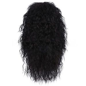 Peluca sintética rubia plateada de <span class=keywords><strong>pelo</strong></span> <span class=keywords><strong>rizado</strong></span> largo para hombres y mujeres 70s 80s Rock Punk Disco <span class=keywords><strong>Mullet</strong></span> Cosplay peluca - Product Image 4