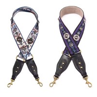 Sangle de guitare Deepeel personnalisée en polyester jacquard style bohème, portable, 50 mm, réglable, pour sac bandoulière