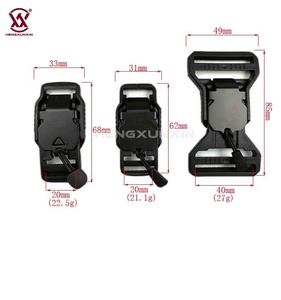 Fibbia Magnetica in Plastica a Sgancio Rapido Regolabile di Nuovo Design e Alta Qualità con Logo Personalizzato per Parti e Accessori di Borse - Product Image 3