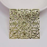 Charmes pendentifs décoration métal filigrane résultats embellissements pour bricolage épingle à cheveux collier boucle d'oreille fabrication de bijoux