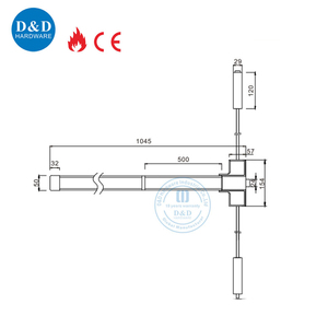 <span class=keywords><strong>Barre</strong></span> <span class=keywords><strong>anti</strong></span>-<span class=keywords><strong>panique</strong></span> ignifuge CE EN1125 Euro Dispositif de sortie de porte coupe-feu <span class=keywords><strong>Barre</strong></span> de poussée tactile <span class=keywords><strong>avec</strong></span> <span class=keywords><strong>serrure</strong></span> - Product Image 6