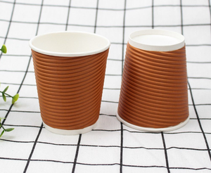Pas encore d'avis Prix bas Plusieurs tailles Gobelet en papier peint à emporter Gobelet en papier peint ondulé Gobelet en papier recyclable - Product Image 5