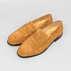 Mocassins pour hommes en cuir véritable à bout rond, à enfiler, respirants, pour le bureau et les occasions formelles, toutes saisons - Product Image 2