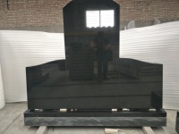 Pierre tombale en granit noir du Shanxi, tablette en pierre professionnelle pour cimetière, pierre tombale en granit gravée sur mesure disponible