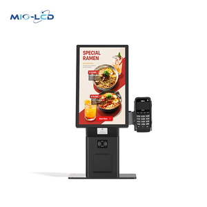 Kiosque de commande en libre-service Android 21,5 pouces avec écran tactile, machine de commande pour restaurant avec lecteur de carte de <span class=keywords><strong>crédit</strong></span> POS - Product Image 3