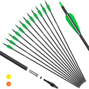 Flèche en carbone pour la pratique du tir à l'arc en plein air et la chasse, avec pointe détachable - Product Image 3