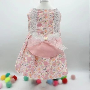 Summer Floral Dress For Pets Small Dog Teddy <b>Bear</b> <b>Cute</b> Polyester Skirt All Seasons New Style - Product Image 4