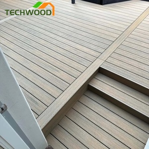 Dalles de terrasse creuses en WPC écologiques et imperméables pour l'extérieur, idéales pour les zones commerciales et les couloirs côtiers - Product Image 2