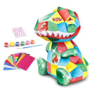 ألعاب فنية وحرفية للأطفال بالجملة، ارسم مصباحك الخاص على شكل قطة أو ديناصور أو دب، لعبة إضاءة ليلية - Product Image 4