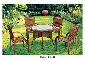 A buon mercato pe rattan mobili da giardino tavolo e sedie <span class=keywords><strong>royal</strong></span> <span class=keywords><strong>patio</strong></span> mobili con il colore bianco HFC-083 - Product Image 6