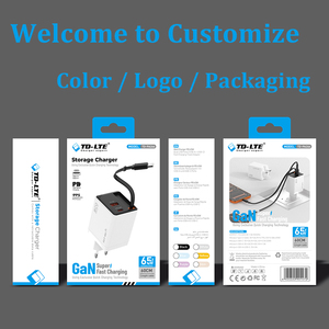 Cargador de Pared USB C de Carga Rápida Retráctil GaN de 65 W PD QC3.0 con Cable Tipo C - Product Image 5