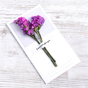 X-1246 Biglietti d'<span class=keywords><strong>Auguri</strong></span> Artigianali all'Ingrosso con Fiori Veri Essiccati Biglietti di Ringraziamento - Product Image 5