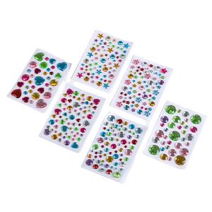 Amour bricolage scène maquillage des yeux et coque de téléphone décoration enfants acrylique strass autocollants décoratifs bricolage accessoires - Product Image 1