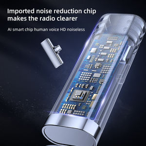 Dernier modèle V8 2.4G Lavaliere Mini Microphone portable à réduction de bruit Microphone portable sans fil 2 pièces pour <span class=keywords><strong>Youtube</strong></span> - Product Image 2