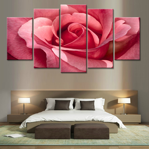5 Mảnh In Hoa Hồng Hình Ảnh Tường Nghệ Thuật Tranh Sơn Dầu <span class=keywords><strong>Canvas</strong></span> - Product Image 3