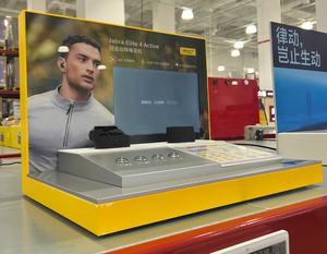 จอแสดงผลหูฟังไร้สายแบบตั้งโต๊ะอะคริลิคไฟ LED ดีไซน์แฟชั่น - Product Image 6