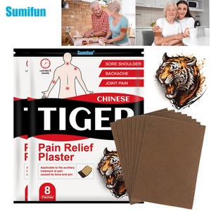 Sumifun Patchs Chinois aux Herbes <span class=keywords><strong>Baume</strong></span> <span class=keywords><strong>du</strong></span> <span class=keywords><strong>Tigre</strong></span> pour les Articulations, Certifiés CE, pour les Douleurs Musculaires <span class=keywords><strong>du</strong></span> Dos et <span class=keywords><strong>du</strong></span> Cou - Product Image 1