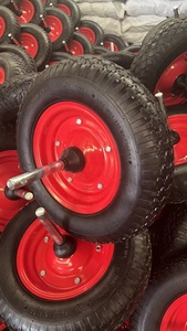 Rueda Neumática de Goma Nueva de Fábrica 4.80/4.00-8 con Llanta de Acero y <span class=keywords><strong>Eje</strong></span> Largo <span class=keywords><strong>para</strong></span> Carretillas, Carros y Carretillas de Mano, 16 Pulgadas - Product Image 5