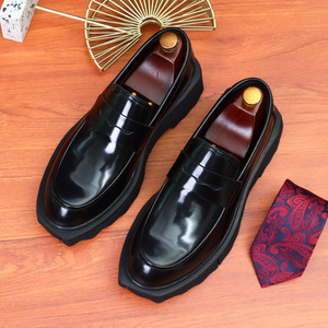 Zapatos Oxford de Tres Piezas de Estilo Británico para Hombre, de Cuero Genuino de Alta Gama, con Tacón Bajo, Formales para Negocios, con Punta Redonda, Impermeables para Otoño - Product Image 3