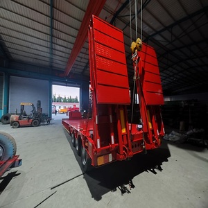 Venta Directa de Fábrica en China, Remolque de Plataforma Baja de 3 y 4 Ejes, 80 Toneladas, para Transporte de Equipos, Semirremolque de Plataforma Baja - Product Image 2