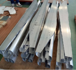 Fonte De Quadro De Construção De Alumínio Liga De Alumínio Parede De Cortina Vertical Perfis De Alumínio - Product Image 3