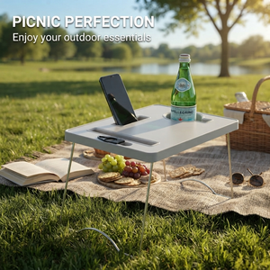 Outdoor <strong>Small</strong> Folding Plastic <strong>Table</strong> Portable Drinking and Food Picnic <strong>Camping</strong> <strong>Table</strong> with Folding Legs - Product Image 3