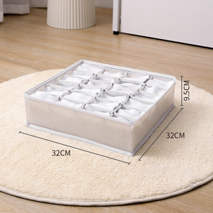 2023 High quality and large capacity pvc material mesh foldable space-saving underwear and socks storage box