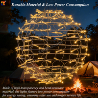 Boule lumineuse géante extensible personnalisable en LED 3D pour la décoration paysagère des centres commerciaux